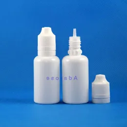 100 peças 30 ML LDPE BRANCO Cor Garrafa de plástico com tampas de segurança infantil dupla prova de adulteração segura e mamilos para e Cig Krhhu