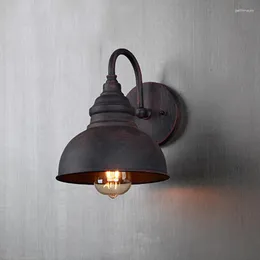 Appliques Vintage Loft Applique Luminaire Luminaire Rétro Américain Extérieur Rouille Lampe Aisel Corridor Antique Home Decor Couloir