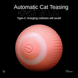 Умные игрушки для кошек Подвижные электрические игрушки-мячи для кошек Автоматические самокатящиеся умные интерактивные вращающиеся на 360 градусов мячи USB Перезаряжаемые