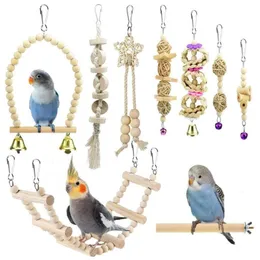 Other Bird Supplies 15985 Pcs Chewing Toy Funny Cotton Rope Parrot Bite Resistant Cockatiels Parakeet Training Accessories Cage 230626