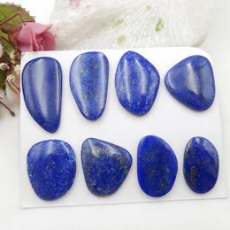 Lösa ädelstenar till försäljning !! Hight Quality8pcs Lapis Lazuli Stones Oval Cabochons smycken för DIY örhängen hänge38x20x4mm26x17x4mm40g
