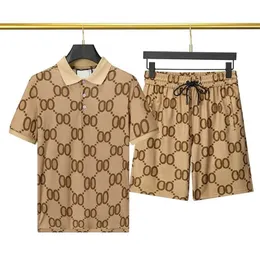 Summer Designer Sweatshirts Sweat Mens Tracksuit Clothing Men short Tracksuits Jackets Sportswear Sets Jogging Lapel sportswear suit Brand