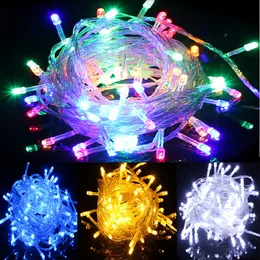 Otros suministros para fiestas de eventos 10m 100 LED Cadena de luces de colores Luces de colores al aire libre Festival de Navidad Decoración decorativa de la boda 230627