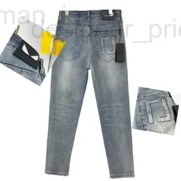 Designer de jeans masculino Designer de alta versão jeans calças masculinas letras 3d bordadas calças moda moletom masculino feminino calças monstrinho