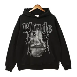 Svarta män hoodies kvinnor hoodie brev tryck långärmad mode manliga tröjor lyx tröja hiphop hoodies par lyx varumärke tröjor oss storlek storlek