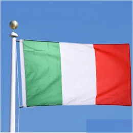 Banner Flags 1 Pcs Italy Flag 90X150Cm / 3X5 Ft Big Hanging National Country Italian Used For Festival Home Decoration Drop Delivery Dhr8L