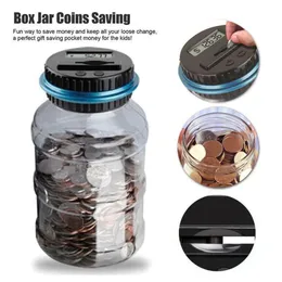 Kitchens Play Food Piggy Bank Counter Coin Electronic Digital LCD Counting Coin Money Saving Box Jar Coins Storage Box For USD EURO GBP Money 230626