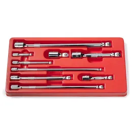 9 st Drive Car Wobble Socket Extension Bar Hand Tool Set Kit Box 1/4 "3/8" 1/2 "