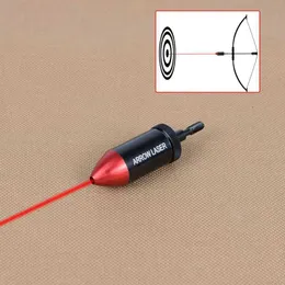 Bow Arrow With Battery Premium Quality Arrow Laser Bore Sight Collimator Red Dot for Bow Archery Arrow Target Shooting HuntingHKD230626