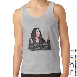 Men's Tank Tops They're Not Knives Just Hands Leeanne Locken Quote Rhod Top Pure Cotton Vest They Are