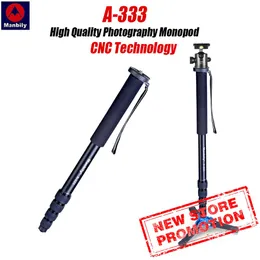 Monopods Manbily A333 Profesyonel Alüminyum Alaşım Base Masaüstü Kamera Tripod Video Monopod Stand Top Kafası Canon Nikon DSLR Kamera