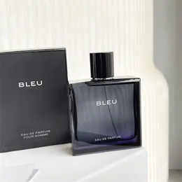 Bleu Perfume 100ml Eau De Parfum Toilette Cologne for Mens Long Lasting Smell Brand Man Pour Homme Fragrance Spray Free Ship