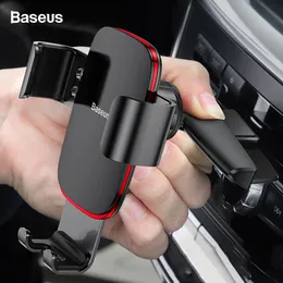 baseus Gravity Car Phone Holder for Car CD Slot Air Vent Mount Phone Holder Stand for iPhone x Samsung Metal携帯電話ホルダー