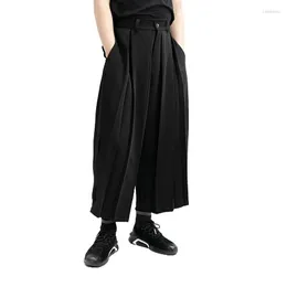 Herrbyxor Herrarna Taktiska Big Mens harem dragsko plus storlek Culottes Folds Loosed Clothing 27-44