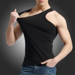 Mens Tank Tops Browon Men Top Brand High Quality 100% Cotton Enskirt Bodybuilding Singlet Fitness Sleeveless Vest 230627