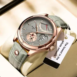 Watches 2023 Top Brand Watch Men Leather Fashion Business Date Clock Waterproof Luminous Watches Mens Sport Quartz Wrist Watch