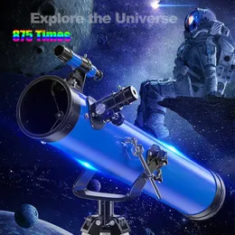 Telescope Lornets 875 razy Zoom Tescope astronomiczny profesjonalista 1,25 cala Nowe ulepszenie HD Night Vision Deep Space Star View Moon Meteor Shower HKD230627