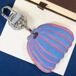 Other Home Decor Designer Pumpkin Creative Key Chain Accessories Ring PU Leather Letter Pattern Car Keychain Jewelry Gifts With Box