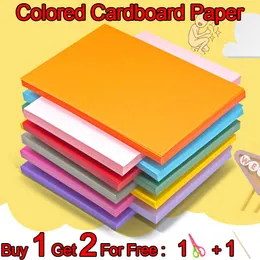 Papper 160g 100 ark i A4 -storlek Färgpapper Kartong Papper Multicolor Cartstock Craft Paper