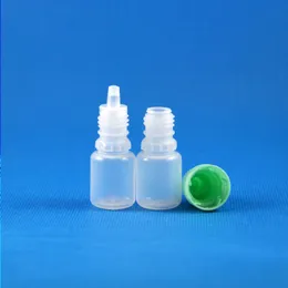 100 st 5 ml (1/6 oz) Plastdropparflaskor Tamper Proof Caps Tips LDPE Bästa E Vapor Cig Liquid Lxjiu