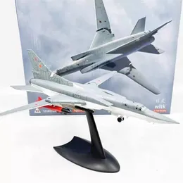 Flygplan Modle 1 144 Sovietrussian TU-22M3 Backfire Bomber Fighter Variable Sweepback Fighter Aircraft Replica Model Collection Display Gifts 230626