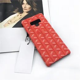 Designer Thase do Samsung Galaxy S24 S23 S22 S21 S20 Plus 5G Uwaga 20 Ultra Luksusowe PU skórzane wybitne krawędzi aksamitne mobilne tylne okładka Fundas COQUE RED