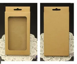 선물 포장 30Pcs 175x105x25mm 전화 케이스 상자 흰색 크래프트 종이 상자 검은 골 판지 현재 브라운 모바일