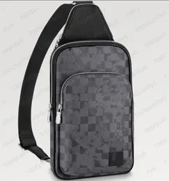 Avenue Sling Bag Mens High quality Designer Genuine Leather Shoulder Bags Mans Designers Cross Body Purse Wallet Hobos Handbag Belt Bag Waist bag