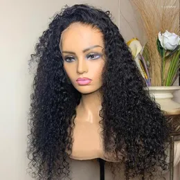 Water Wave Lace Front Wig Wet and Wavy Full Human Hair Wigs For Women 30 32 Polegada Solta Profunda 250 Densidade Hd Frontal