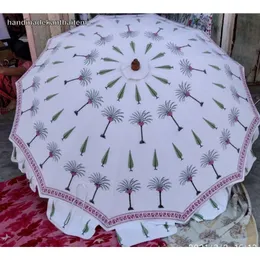 المظلات المظلات هندية كتلة اليد الأزهار طباعة مظلة بوهو الشمس الظل الشاطئ فناء القطن 230626