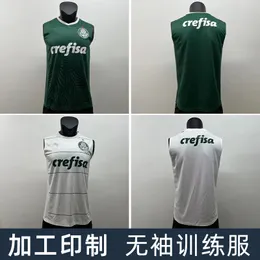 Andningsbar snabbtorkande ärmlös fotbollsdräkt Set Mens Football Uniform Team Jersey Tryckt logotyp