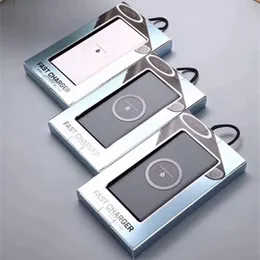 Caricabatterie wireless Qi portatile universale da 10000 mAh per tutti gli smartphone iPhone X XS MAX Samsung S6 S7 S8 Powerbank