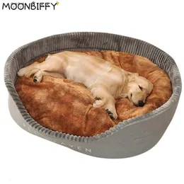 Cat Beds Furniture Dog Bed sofa Removable Washable Kennel Warm MatPet for Large dog Thick Deep Sleep Cushion Puppy Accessories 230626