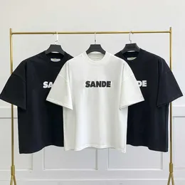 Jill Sander Designer T -Shirts hochwertige Modeklassiker Haikyuu Herren T -Shirt Freizeitmänner Frauen Buchstaben Drucken Paare Einfacher Stil Lose Kurzarm DF DF