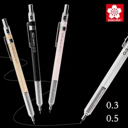 Ołówki Sakura XS123/125/MECHANICAL PRINT Automatyczne ołówek Ołówki 0,3/0,5 mm Pisanie School Spiterery