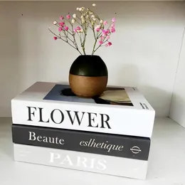 Decorative Objects Box Luxury Decorative Book Living Room Decoration Simulation Books Ornaments for Home 230627