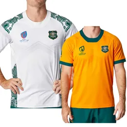 Andra sportvaror Style Australia Home Gold Rugby Jersey Indigenous First Nations Rugby Shirt Anpassad namn och nummer 230627
