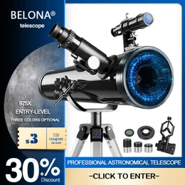 Telescope Binoculars 875X Rctive Tescope Astronomical Professional Monocular Astronomic HD for Space Stargazing Bird Watching Kids Gift 76700 HKD230627