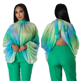 Lady Chifon Cover Ups Bluzki Kobiet Druku