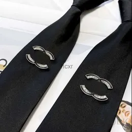 fashion tie designer ties women Classic double letters suit ties luxury business silk necktie party wedding scarf LD002