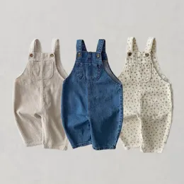 Jeans Frühling Baby Jungen Hosen Feste Säuglingsoveralls Für Jungen Mädchen Kleidung Kinder Beiläufige Lose Hosen 230626