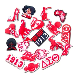 Charms skor för CLog aka Zeta Phi Beta Shoe Decoration Delta Sigma Theta Sorority Accessories Girls Women Party Favor 19 Drop Delive AM38D