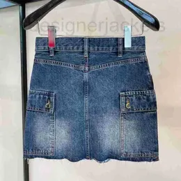 Röcke Designer Sommer New Sweet Spicy Style Temperament Girl zeigt schlankes Gewicht, reduziert Alter, Waschwasser, Taillentasche, Denim-Halbrock JS6E