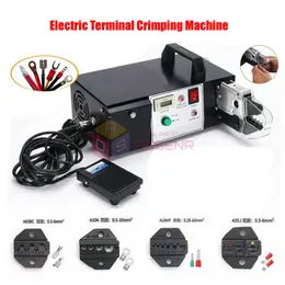 110V EM-6B1 Elektrisk terminal Crimping Machine Electric Crimper Tools +Exchangeable Die Set 7 Dies EM-6B2 220V