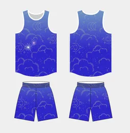 Breathable Quick-Drying Whole Body Digital Customization High-End Printing Basketball Wear Set Free Design Thermal Transfer Watermark Breath