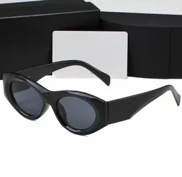 Lyxiga solglasögon för kvinnor och män Designer Logo Y SLM6090 Samma stilglasögon Klassiska kattögon smala ramfjärilar No Box