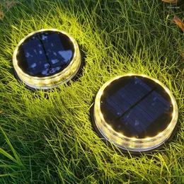 Solar Buried Lamp 17 LED Outdoor Waterproof Street Light Courtyard Garden Lawn Landscape Decorative Pathway Lights