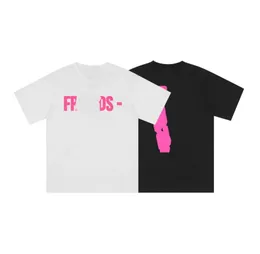 T-shirts masculinas de verão FRIENDS Rose Red Grande V solto Hip Hop T-shirt para mulheres Hip Hop T-shirt de manga curta Homens T-shirt de gola redonda T-shirt para casais Top Clothing Pulôver