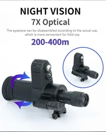 Telescope Binoculars Cross Cursor Night Vision Instrument Infrared HD SearchTescope Set Aiming At Night Vision Hunting Goggs HKD230627