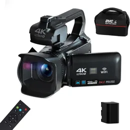 Andra kameraprodukter 18x 64MP 4K Digital Cameras för POGRAPHY PROFFIellt Vlog Streaming Camcorder Video Recording WiFi WebCam Auto Focus 230626